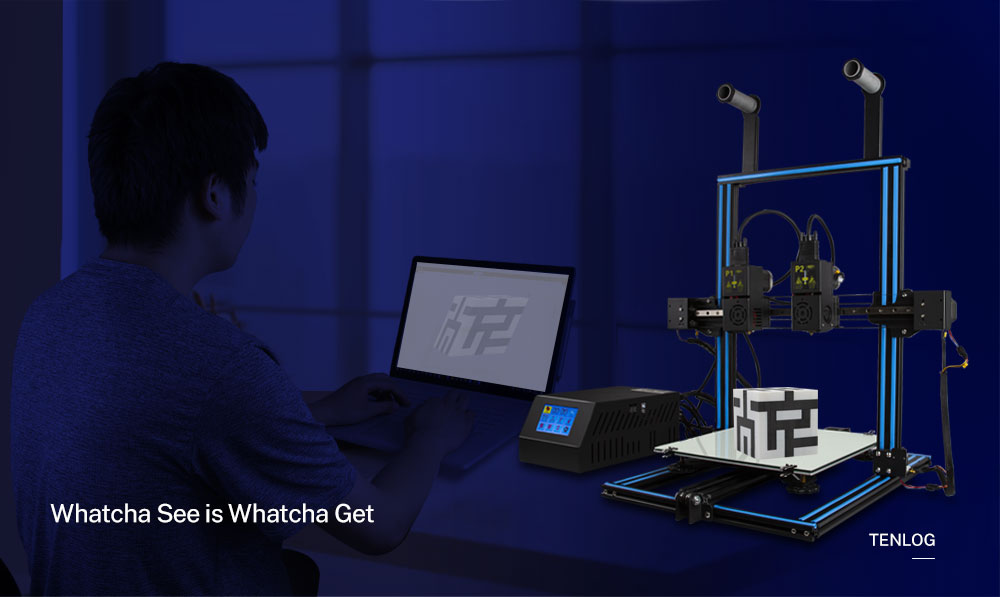 3DPRINTERLLCD3S DMP 3D Printer Whatcha See Is Whatcha Get