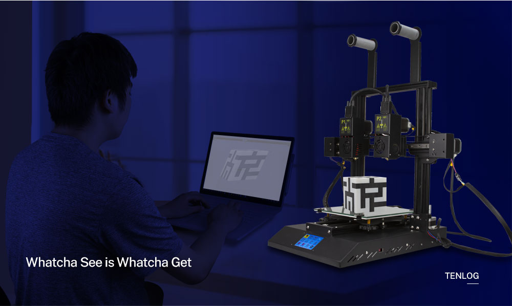 3DPRINTERLLCHands 2 DMP 3D Printer Whatcha See Is Whatcha Get