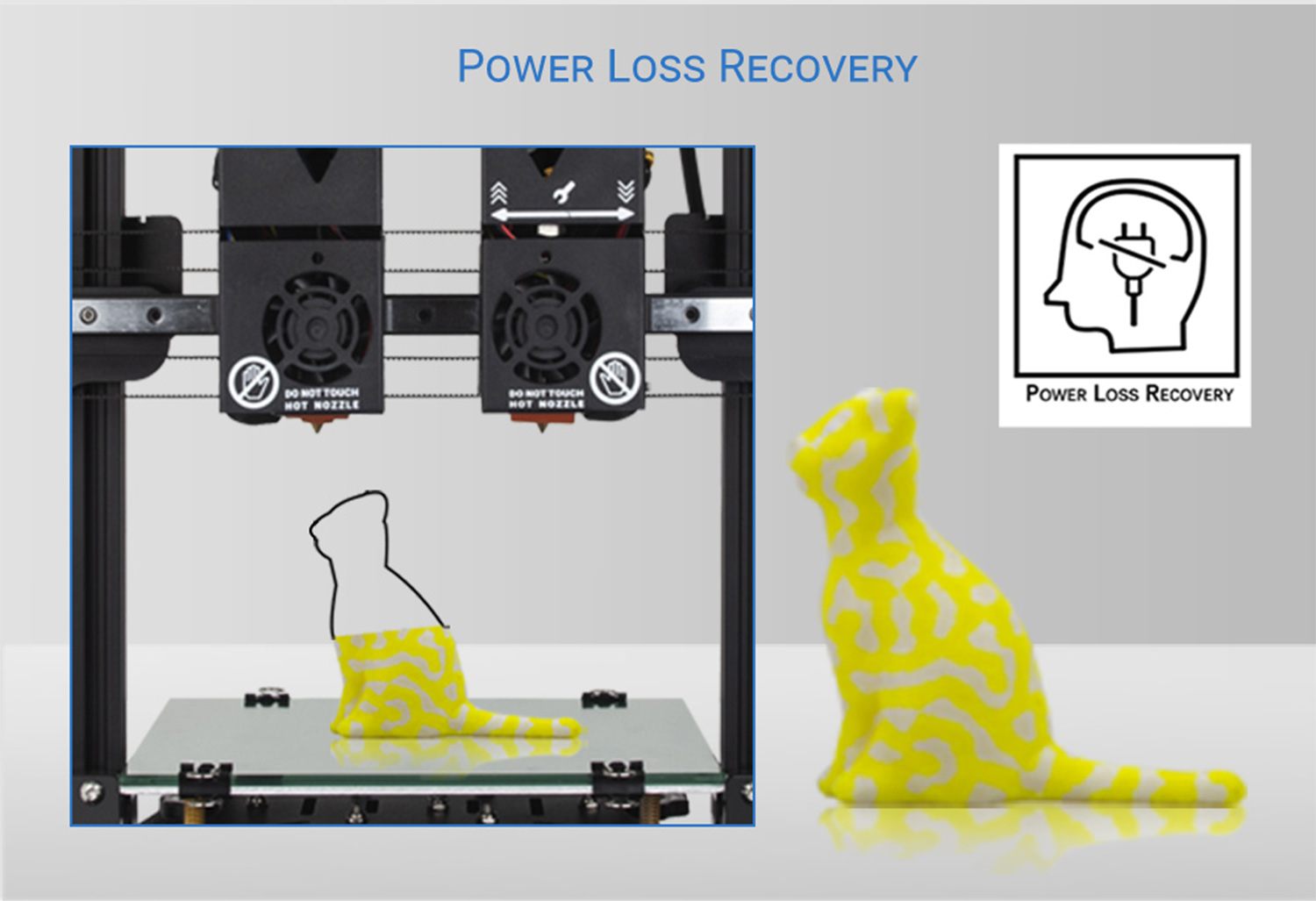 3DPRINTERLLCHands 2 3D Printer Power Loss Revocery