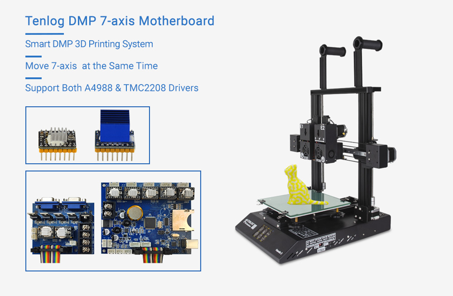 3DPRINTERLLCHands 2 DMP 3D Printer 7-axis Motherboard