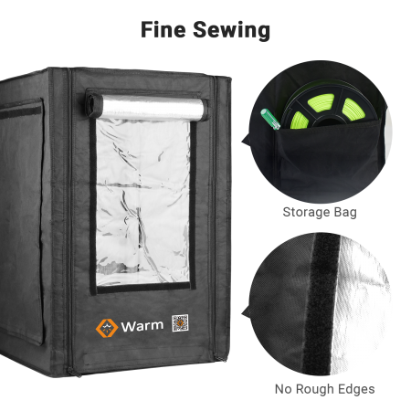Max 3D Printer Enclosure, Keep Warm, Flame Retardant, Full Coverage, and a Studio, Warm Max