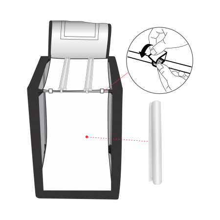 LED Light Used for Warm Mini or Creality 3D Printer Enclosure with White Background Cloth